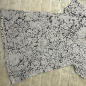 Gray marble v-neck short sleeve t shirt